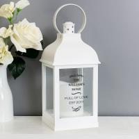 Personalised Antique Scroll White Lantern Extra Image 2 Preview